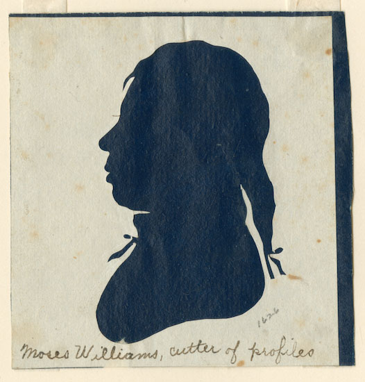 silhouette of the head of an Moses Williams