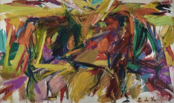 the abstract expressionist work Bullfight by Elaine de Kooning