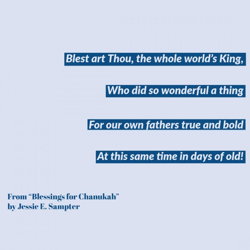 Blessings For Chanukah poem
