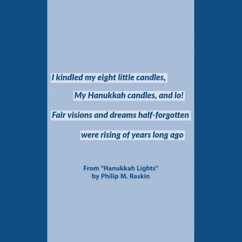 Hanukkah Lights poem