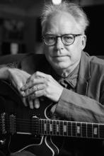 Image of Bill Frisell in black and white 
