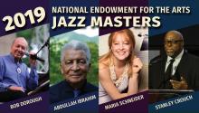 Photo collage of new NEA Jazz Masters