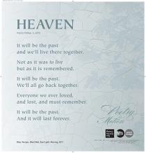Poetry poster. 