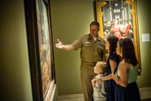 Military families at the 2019 Blue Star Museums Launch Event at the Cummer Museum of Art & Gardens in Jacksonville, Florida. 