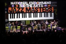 musicians playing on stage at the NEA Jazz Masters concert