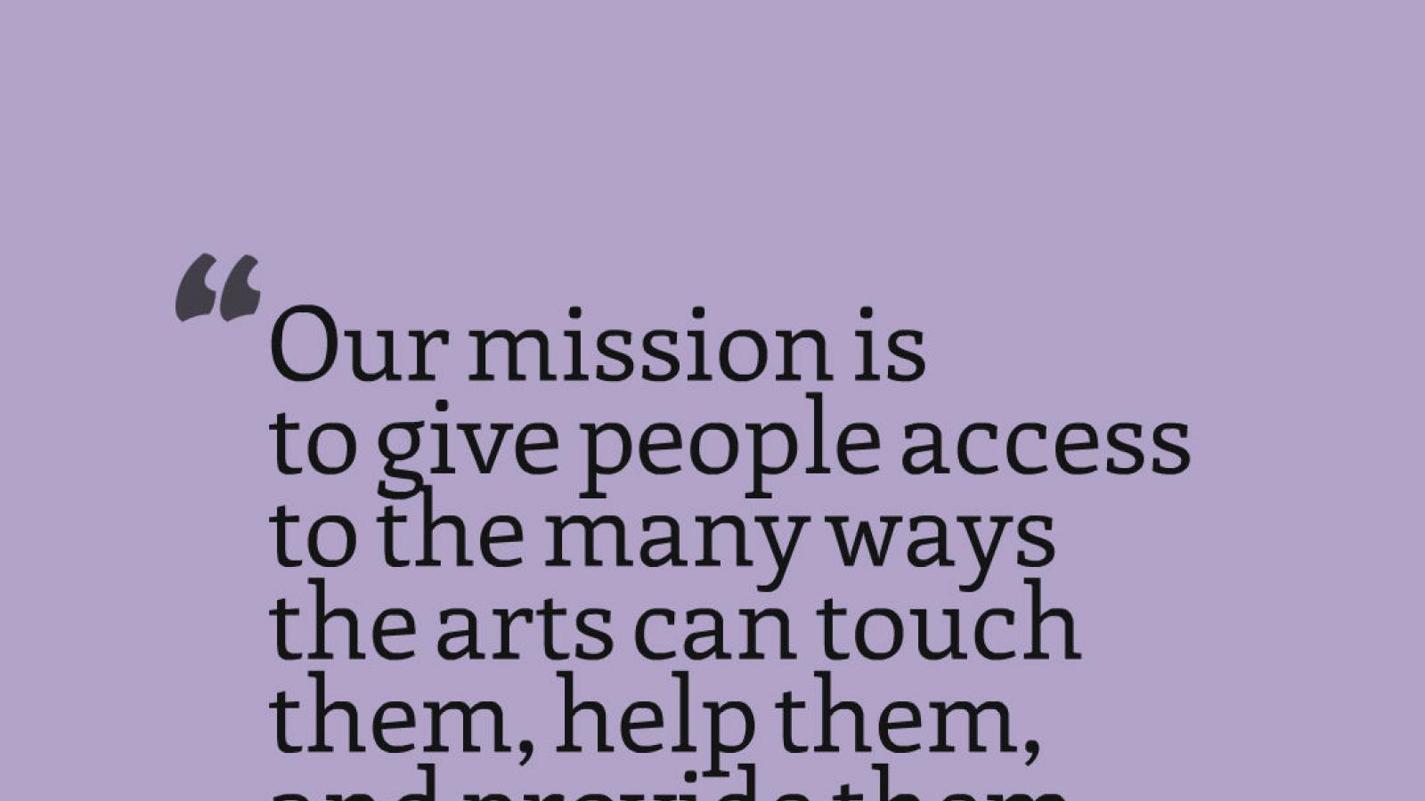 Quote about the NEA mission