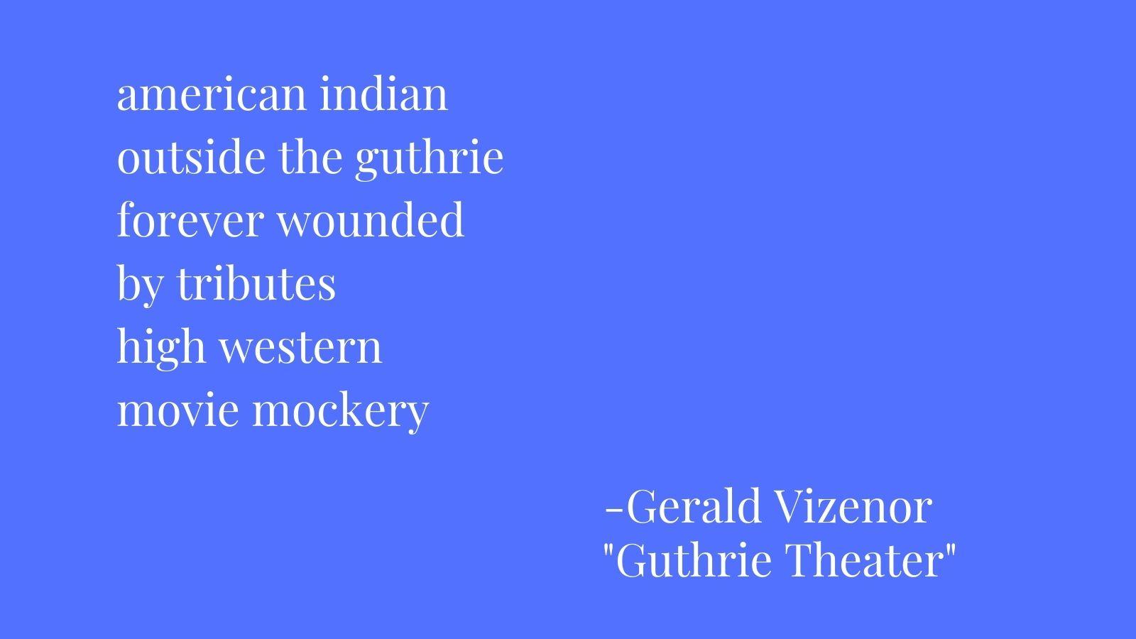 american indian outside the guthrie forever wounded by tributes high western movie mockery