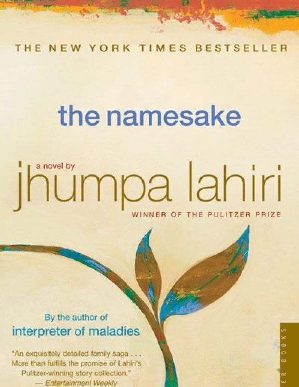 Book cover: yellow background with a blue and brown colored leafrising up in the middle, title in lower case blue, author name in lowercase gold