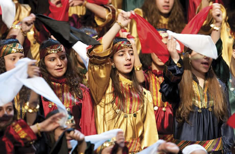 Children in Arab costumes