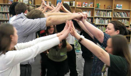 Gatesville Elementary teachers build their team through arts-enriched, collaborative A+ professional development experiences.