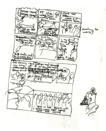 The evolution of Spiegelman's story and artwork for his groundbreaking book Maus. Image by Art Spiegelman/Meta Maus, used courtesy of Pantheon Books