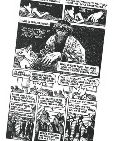 An excerpt from the final copy of Maus. Image by Art Spiegelman/Meta Maus, used courtesy of Pantheon Books