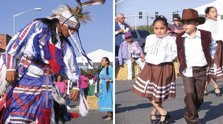 At the annual Tamale Festival in Wapato, children participate in traditional performances, such as Native-American fancy dancing and Mexican folklorico dancing.
