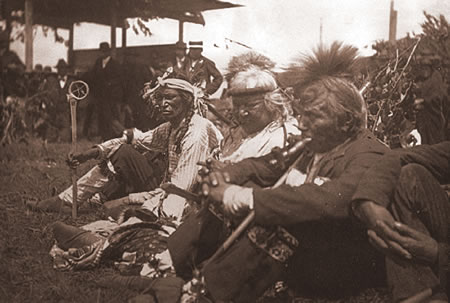 A photo of Chief Wadena, circa 1902, that hangs in the Min No Aya Win Human Services Center.
