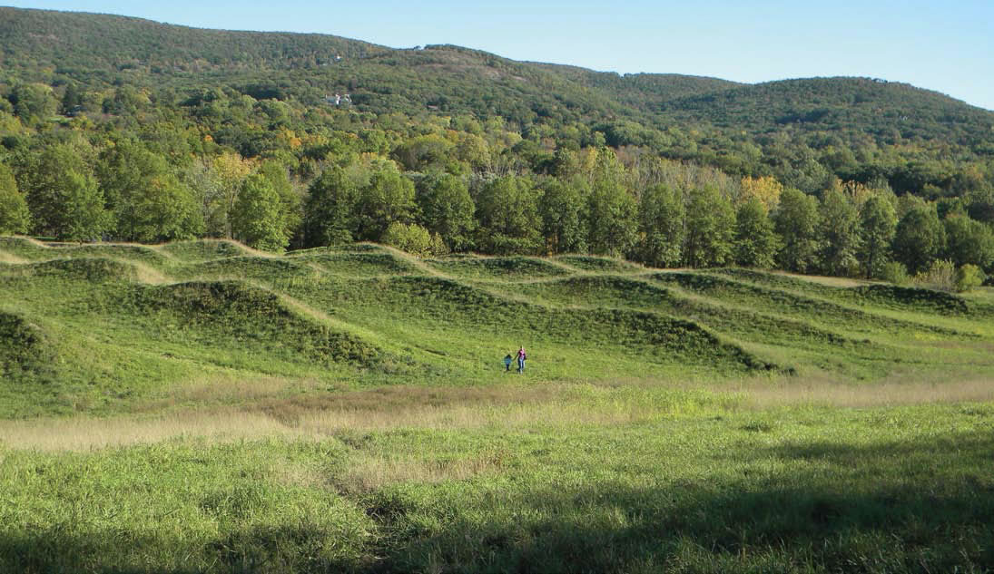 Maya Lin's Storm King Wavefield at the Storm King Art Center in Mountainville, New York