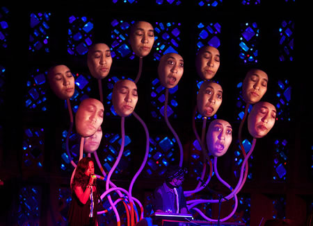 Lumiphonic Creature Choir by Mark Bolotin at the World Maker Faire in 2012. Photo by Reuters/Andrew Kelly