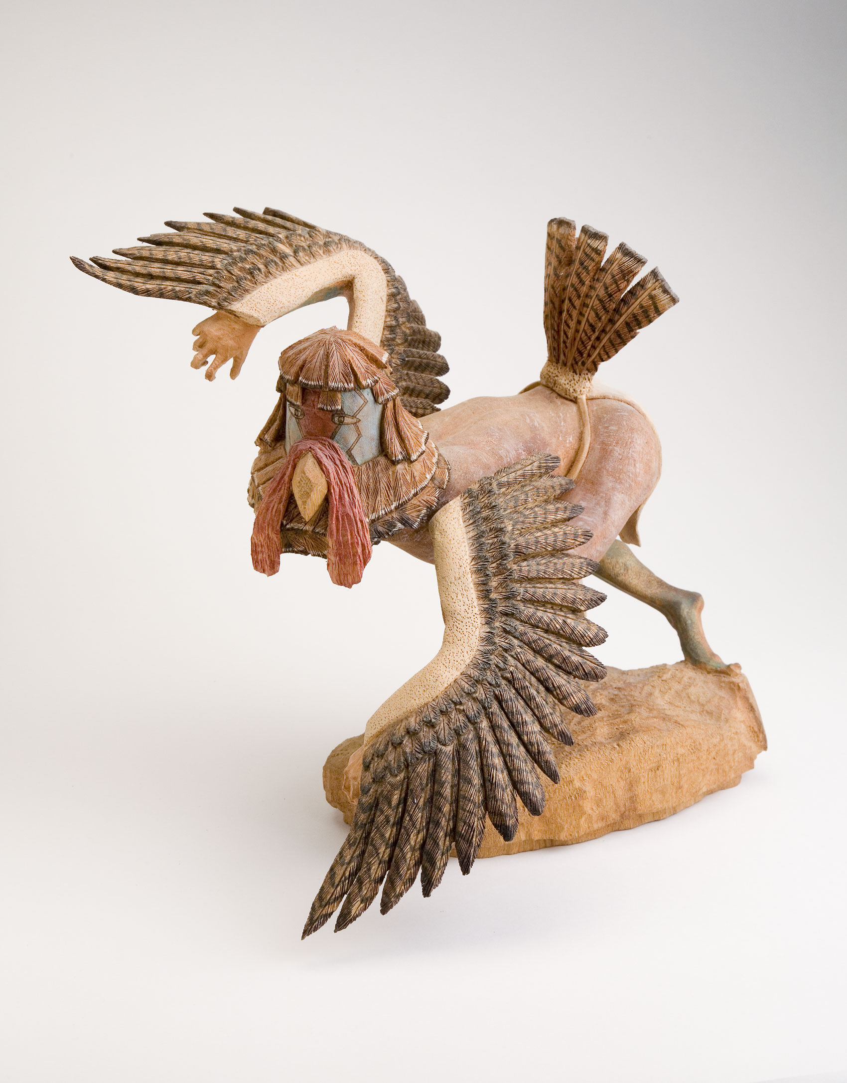Traditional Native artifact in the shape of a turkey.