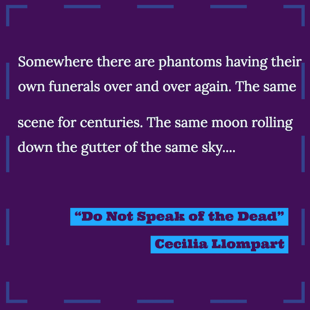 excerpt from poem by Cecilia Llompart