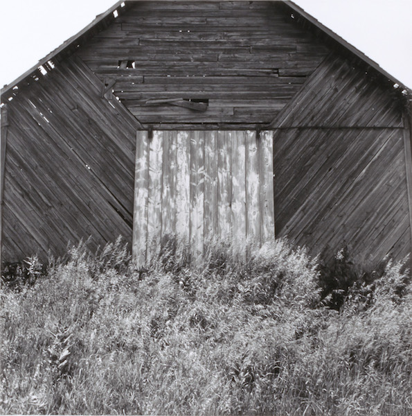 extremem close-up of the interior of a wooden barn