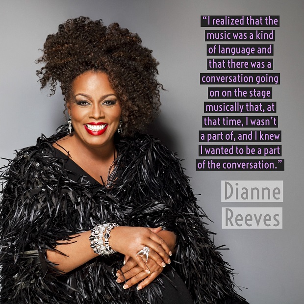 quote from Dianne Reeves with photo of her