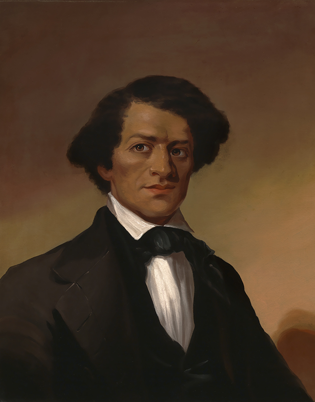 Frederick Douglass Portrait of an African American man from the shoulders up