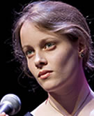 Photo of Barbara Gooding reciting