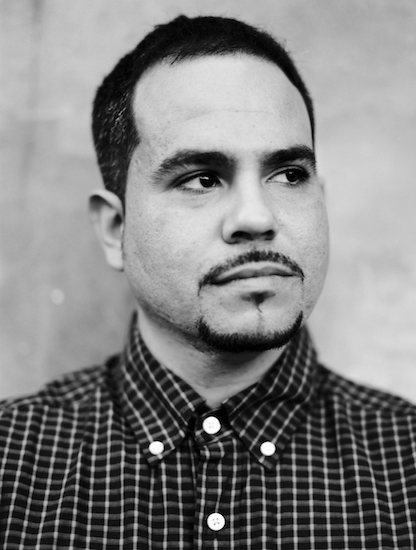 headshot of the visual artist Michael Vasquez