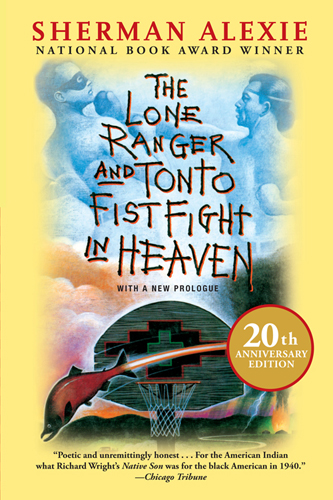 Cover of book showing Lone Ranger and Tonto fighting.
