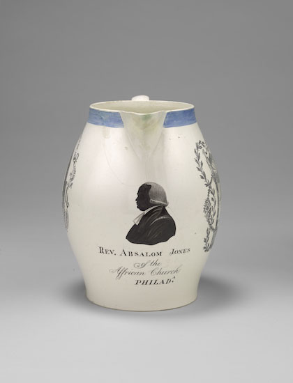 silhouette on a light colored jug
