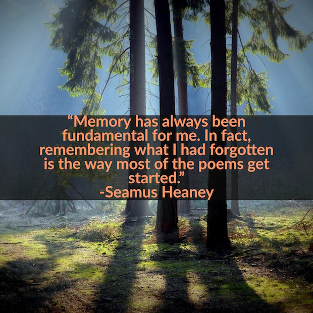 designed version of Seamus Heaney quote