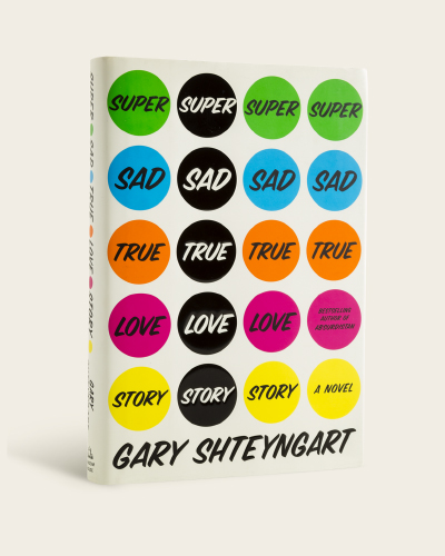 Book cover with neon polka dots