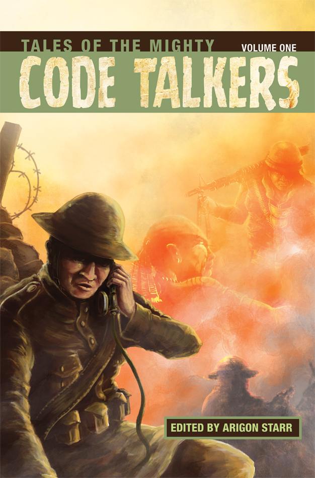 Tales of the Mighty Code Talkers Volume One Comic book depicting Native wartime code talkers