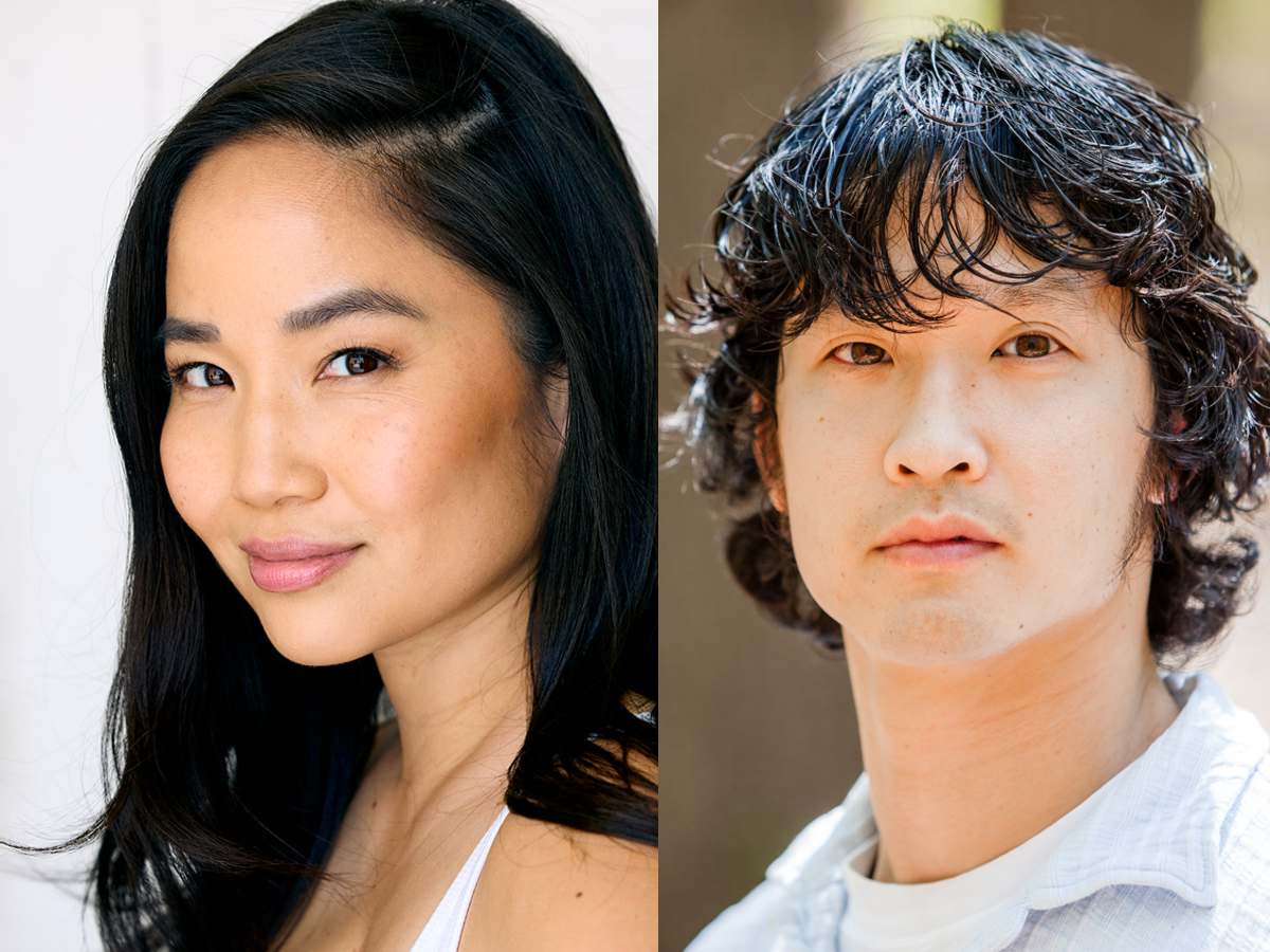 Headshots of a woman and a man side by side.