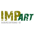 illustration with the inscription "IMPART" written in distressed block lettering.