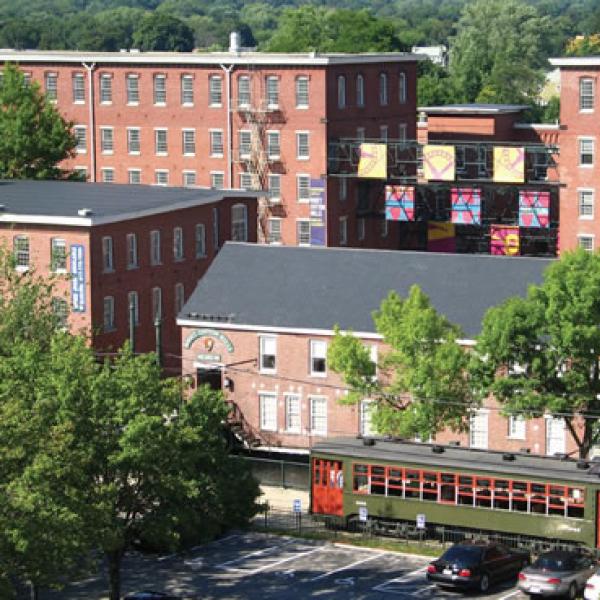 Boott Cotton Mills is a historic mill that has been turned into a museum and multiple-use space in Lowell, Massachusetts. Photo by Jonathan Parker