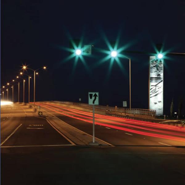 The Bay St Louis Bridge, rebuilt after the hurricane with local art incorporated into the structure. Photo by John Thomas Photography