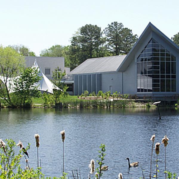 Building across a lake