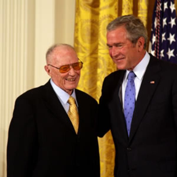 The 2007 National Medal of Arts was awarded to theater director R. Craig Noel and presented by President Bush on November 15, 2007 in an East Room ceremony