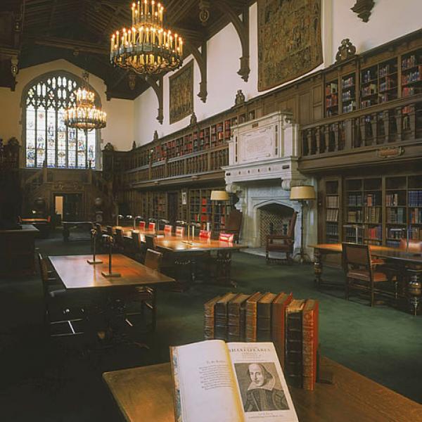 interior of the Folger Library