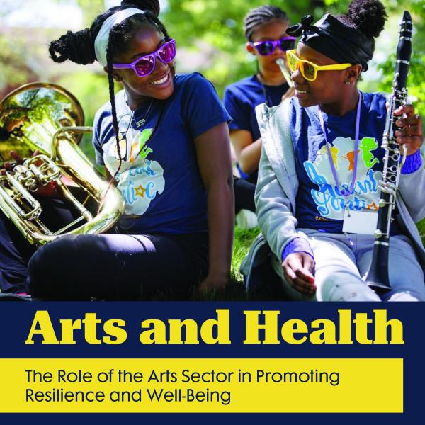 cover of American Artscape with photo of two young Black girls holding musical instruments in an outdoor setting