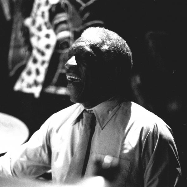 Man playing drums