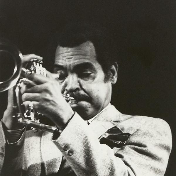 Man playing flugelhorn