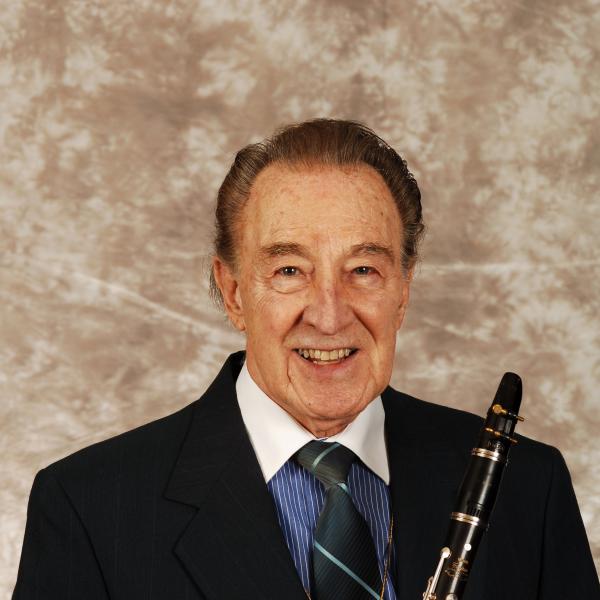 Portrait of man with clarinet