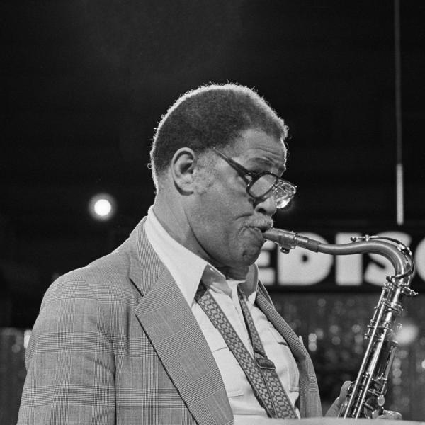Man playing saxophone.
