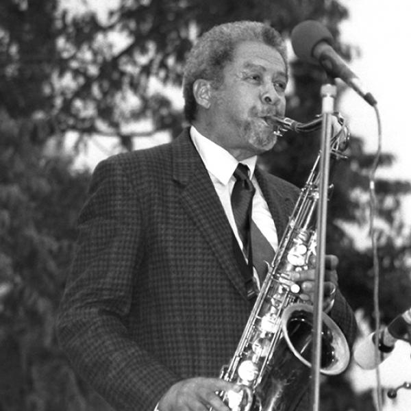 Man playing saxophone. 