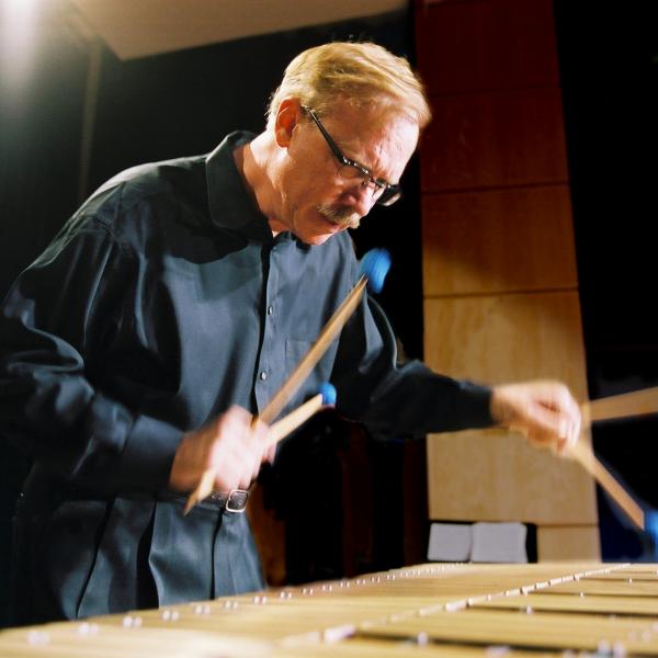 Man playing a vibraphone