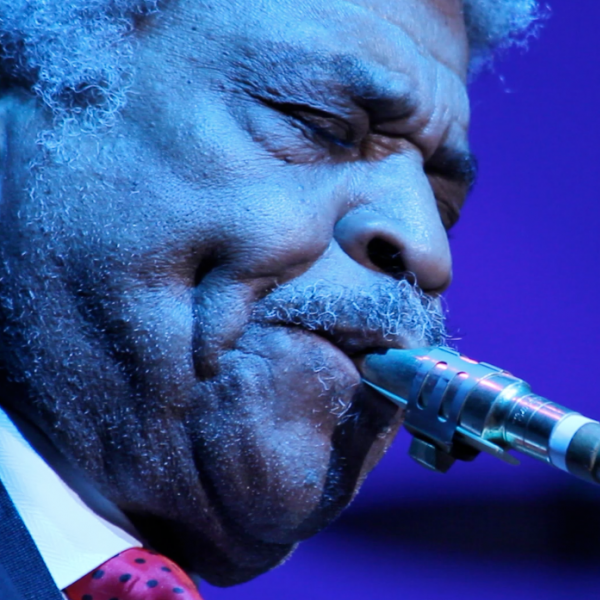 Man playing saxophone