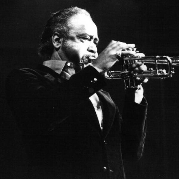 Man playing trumpet. 