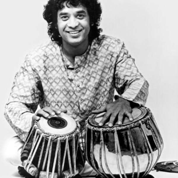 A man playing drums.