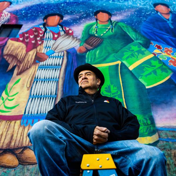 Steve Tamayo Ancestral Voices Mural South Omaha Nebraska Photo